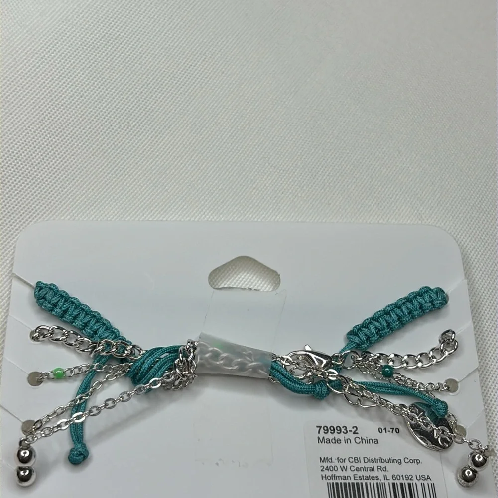 Icing Boho Bracelet Silver / Turquoise